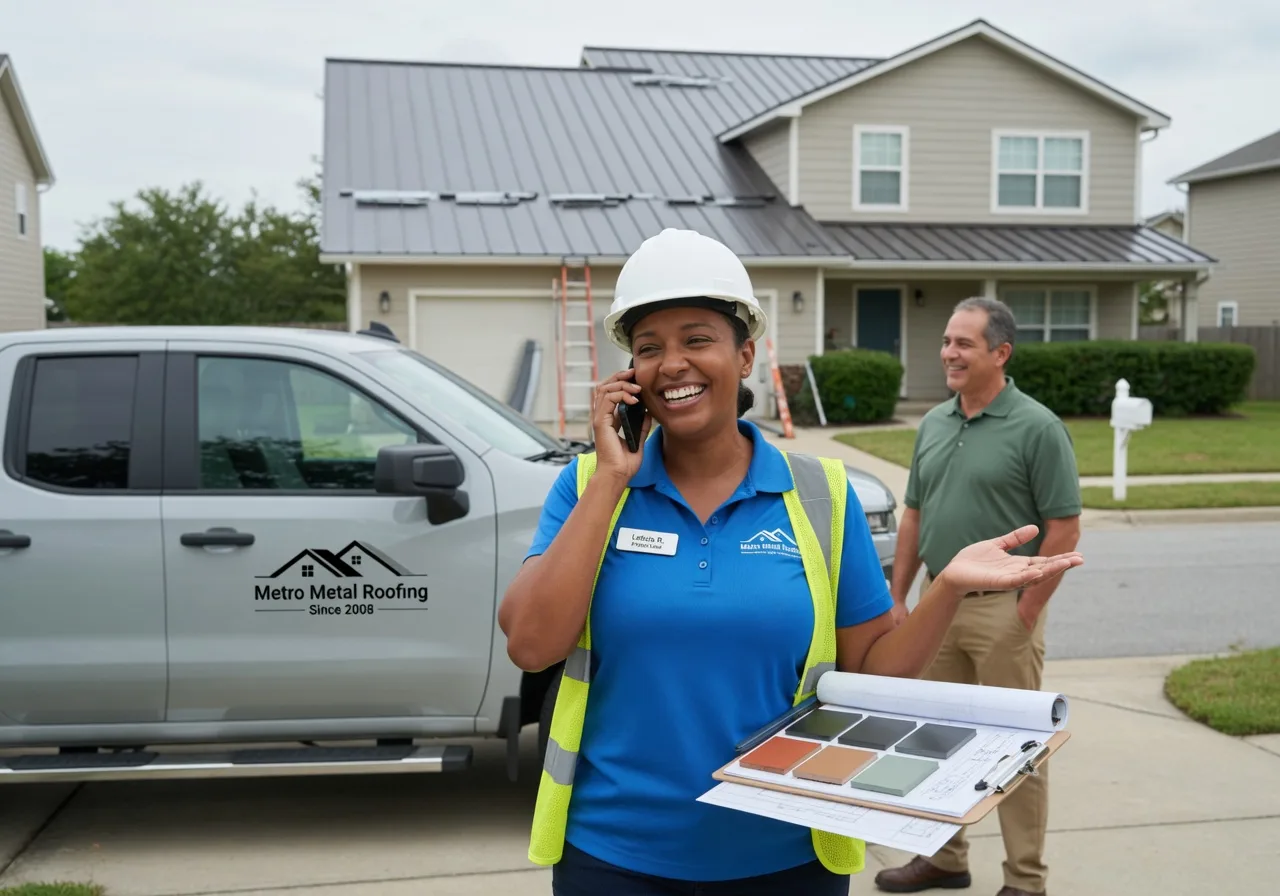 Storm Damage Metal Roof Repair in Brunsville, IA